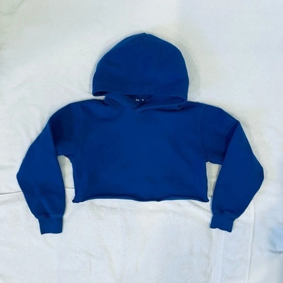 TNA Cropped Blue Hoodie - Picture 10 of 13